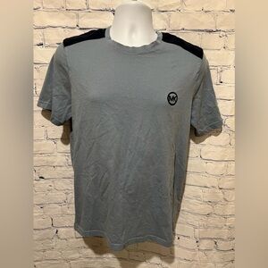 Michael Kors Men's T Shirt Graphic Logo Short Sleeve Blue Size Large
